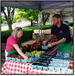 Farmers Market table